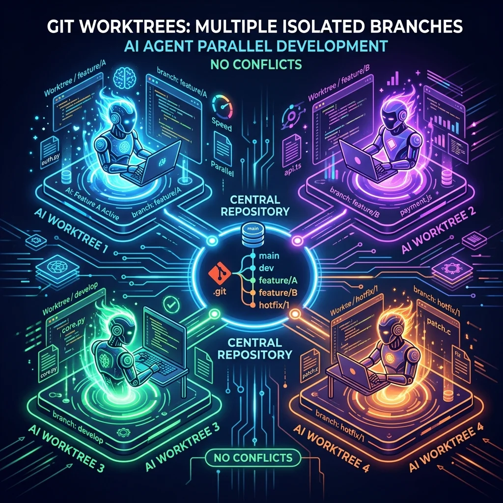 Git Worktrees + Agentes: Como Rodar Múltiplos Agentes em Paralelo Sem ...