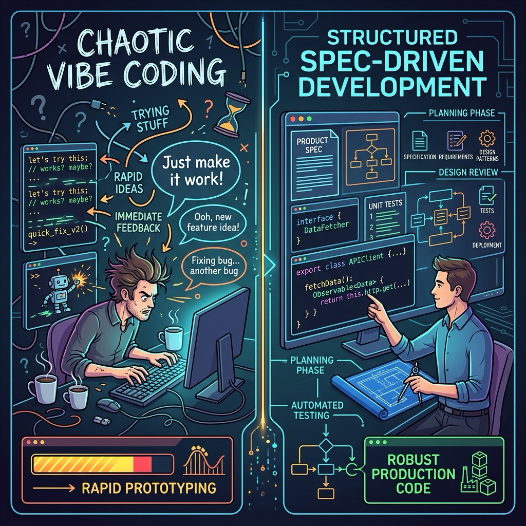 Vibe Coding vs SDD: Qual Abordagem Realmente Funciona em Produção ...